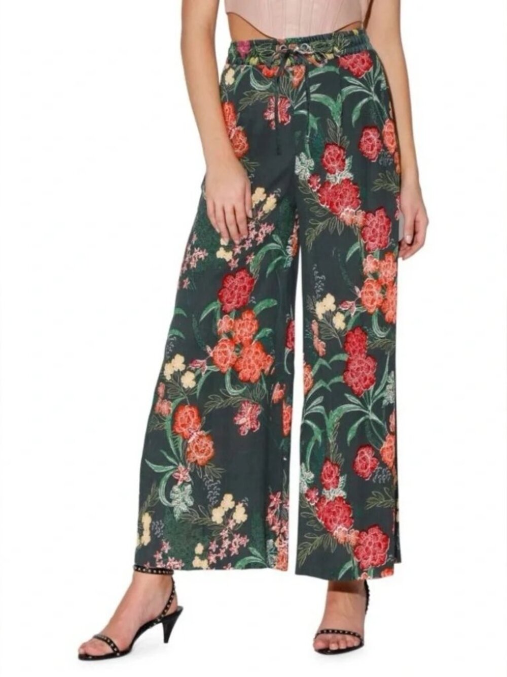 WALTER BAKER Wren Floral Wide Leg Pants NWT - Sz XL